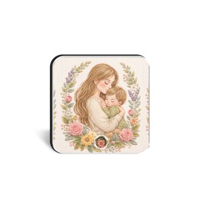 Mother & Son Personalized Musical Fridge Magnet Rechargeable   Loving Gift for Mom